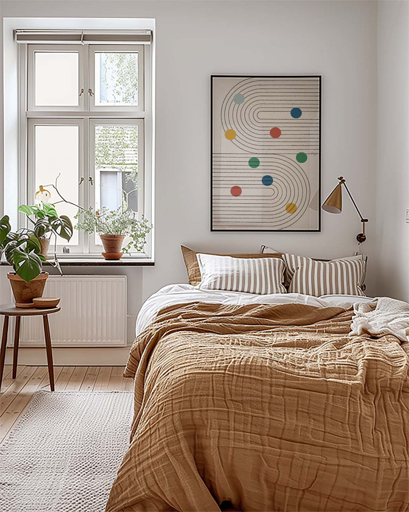Color Dots Wave Poster – Color Dots Wave Pattern