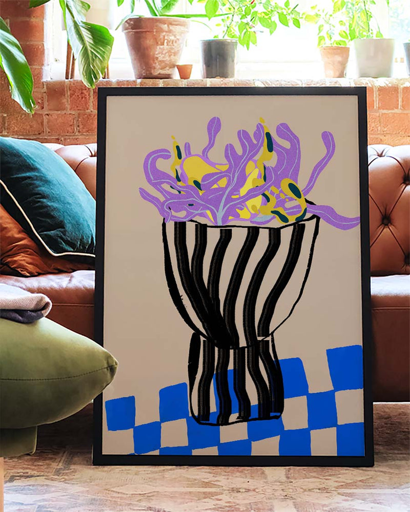 Colorful Abstrakte Vase Poster – Colorful Abstract Vase