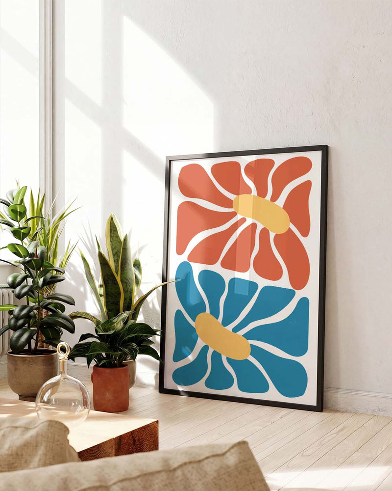 Colorful Flower Poster – Colorful Flower Composition
