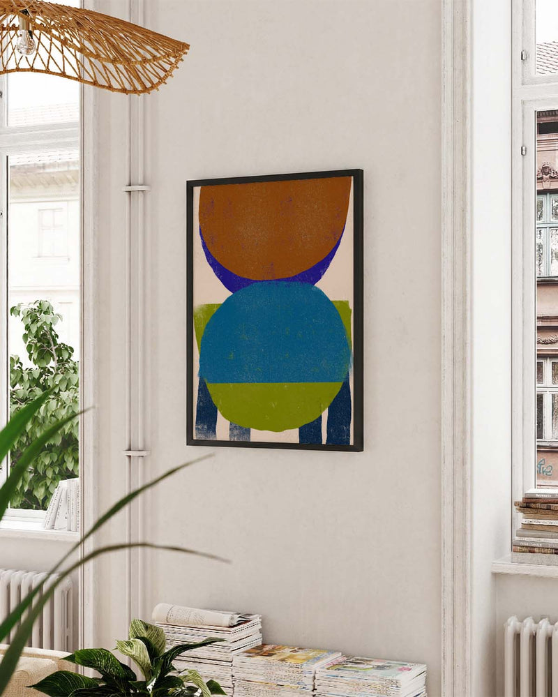 Geometrisches Farb Poster – Colorful Geometric Balance
