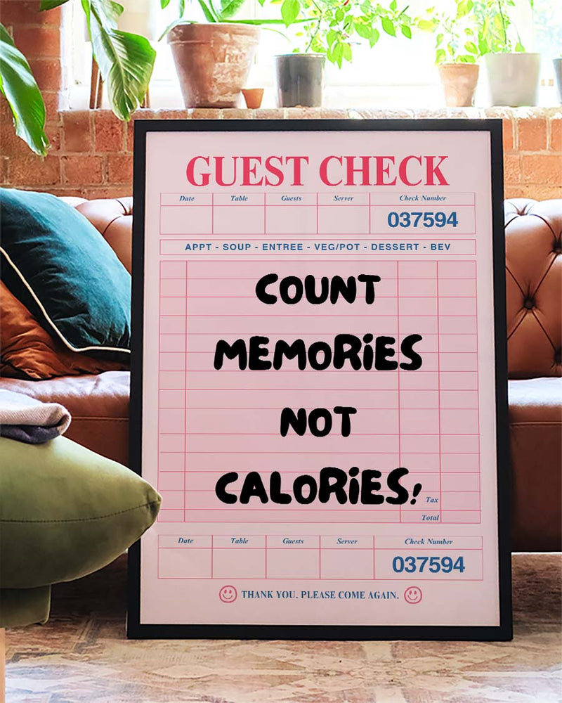 Count Memories Typografie Poster – Count Memories