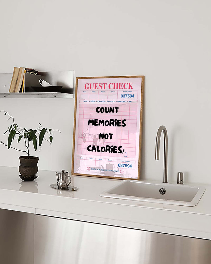 Count Memories Typografie Poster – Count Memories