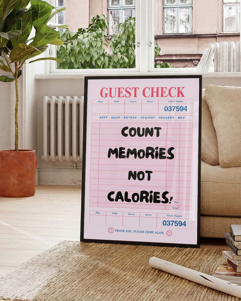 Count Memories Typografie Poster – Count Memories