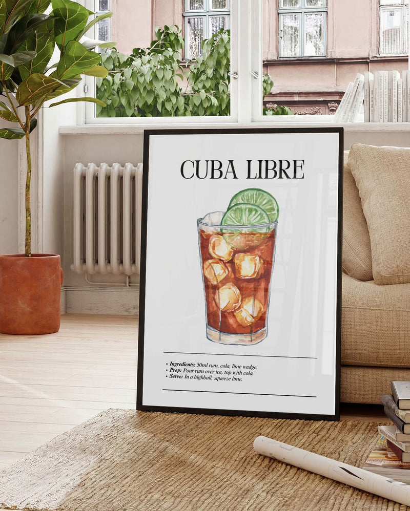 Cuba Libre Cocktail Poster – Cuba Libre