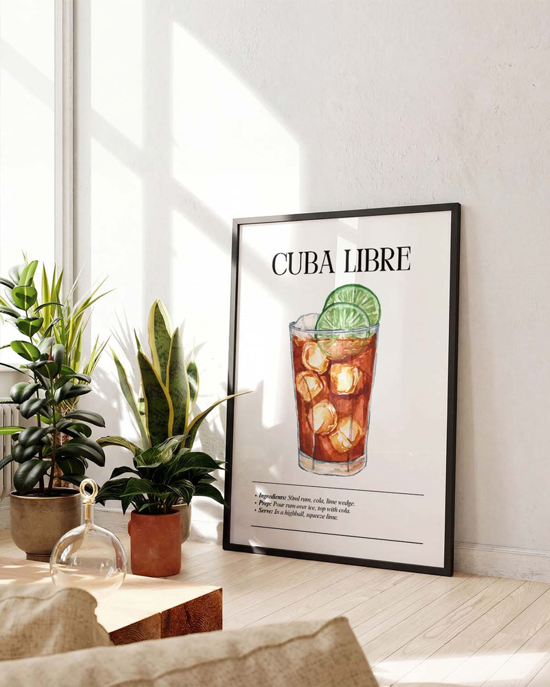 Cuba Libre Cocktail Poster – Cuba Libre
