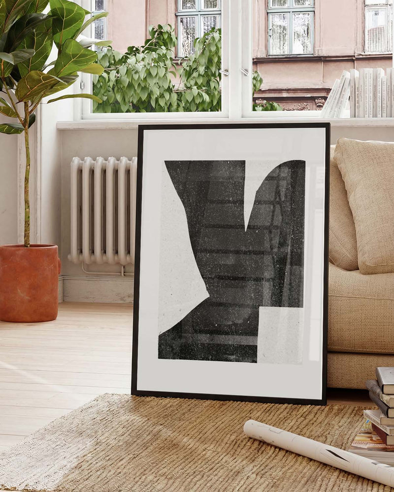 Dunkle Abstrakte Komposition Poster – Dark Abstract Composition