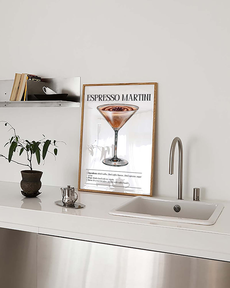 Espresso Martini Cocktail Poster – Espresso Martini