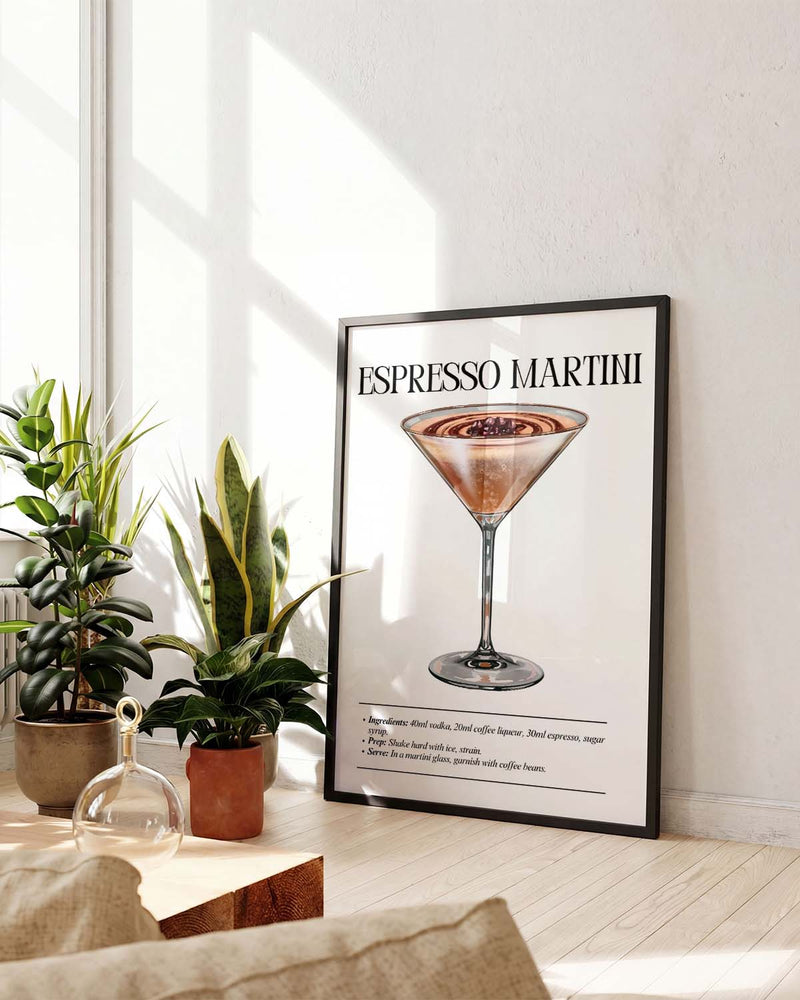 Espresso Martini Cocktail Poster – Espresso Martini