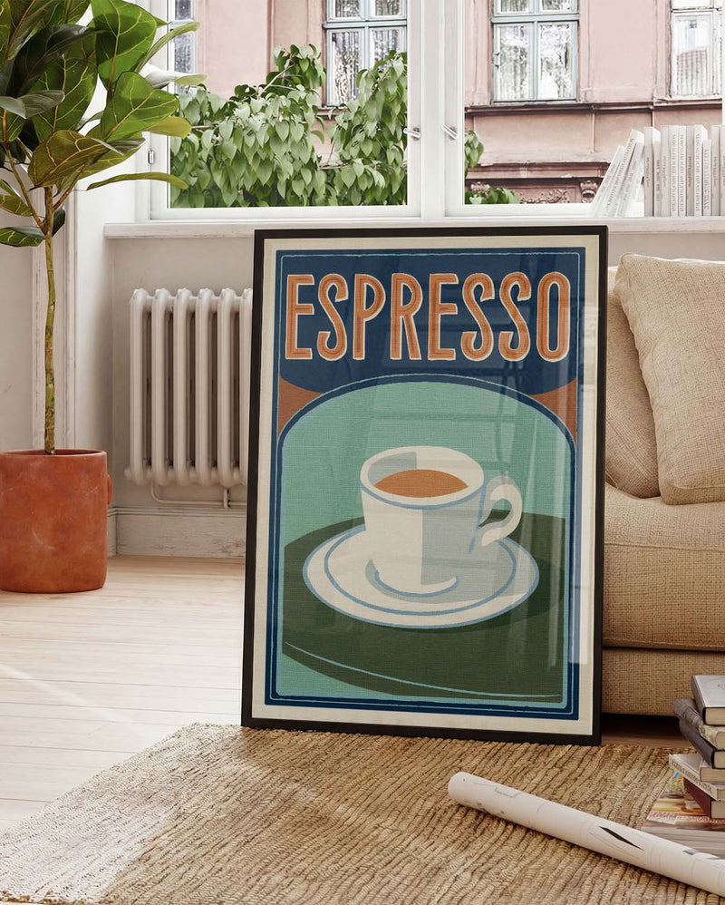 Vintage Espresso Coffee Poster – Espresso Vintage Poster
