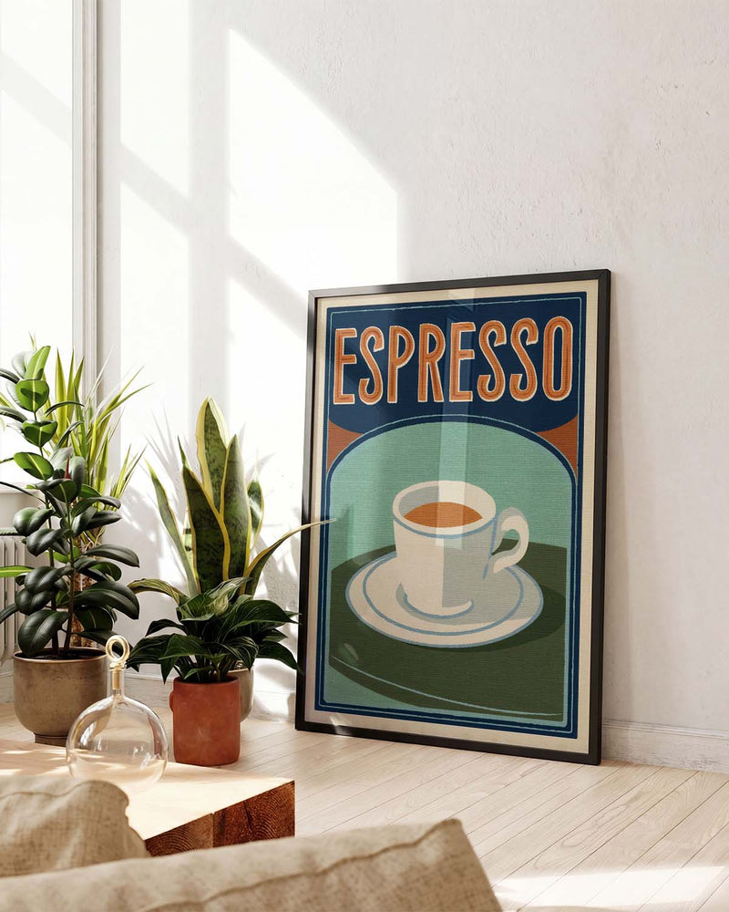 Vintage Espresso Coffee Poster – Espresso Vintage Poster