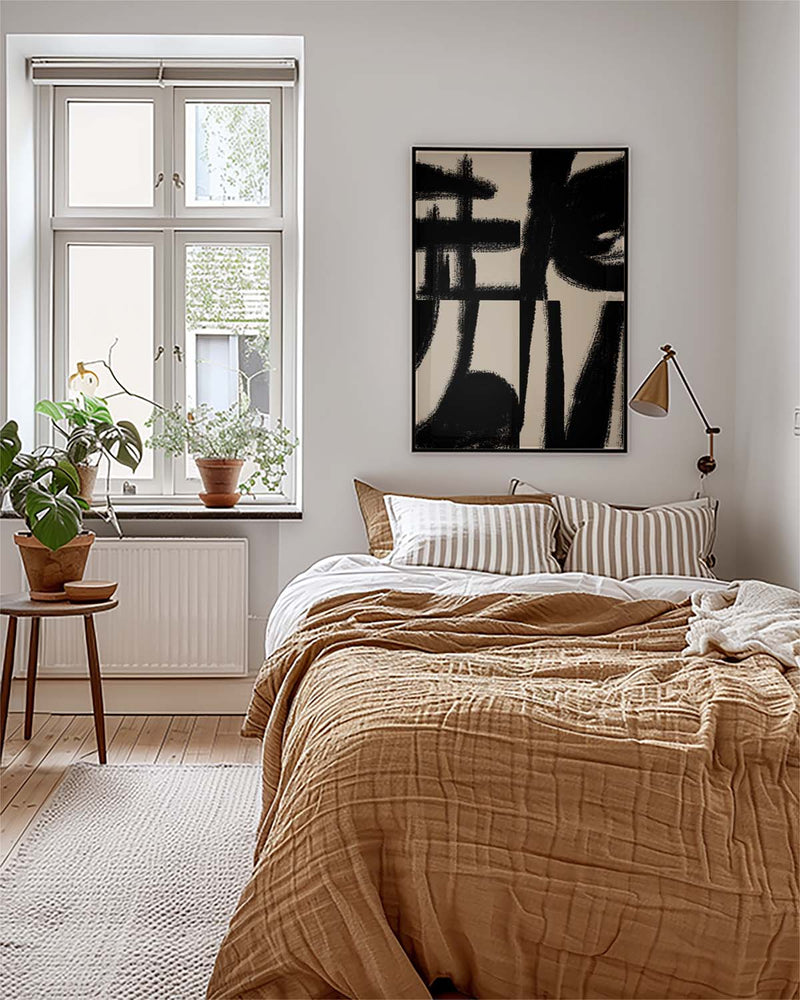 Expressives Schwarzes Pinsel Poster – Expressive Black Brush