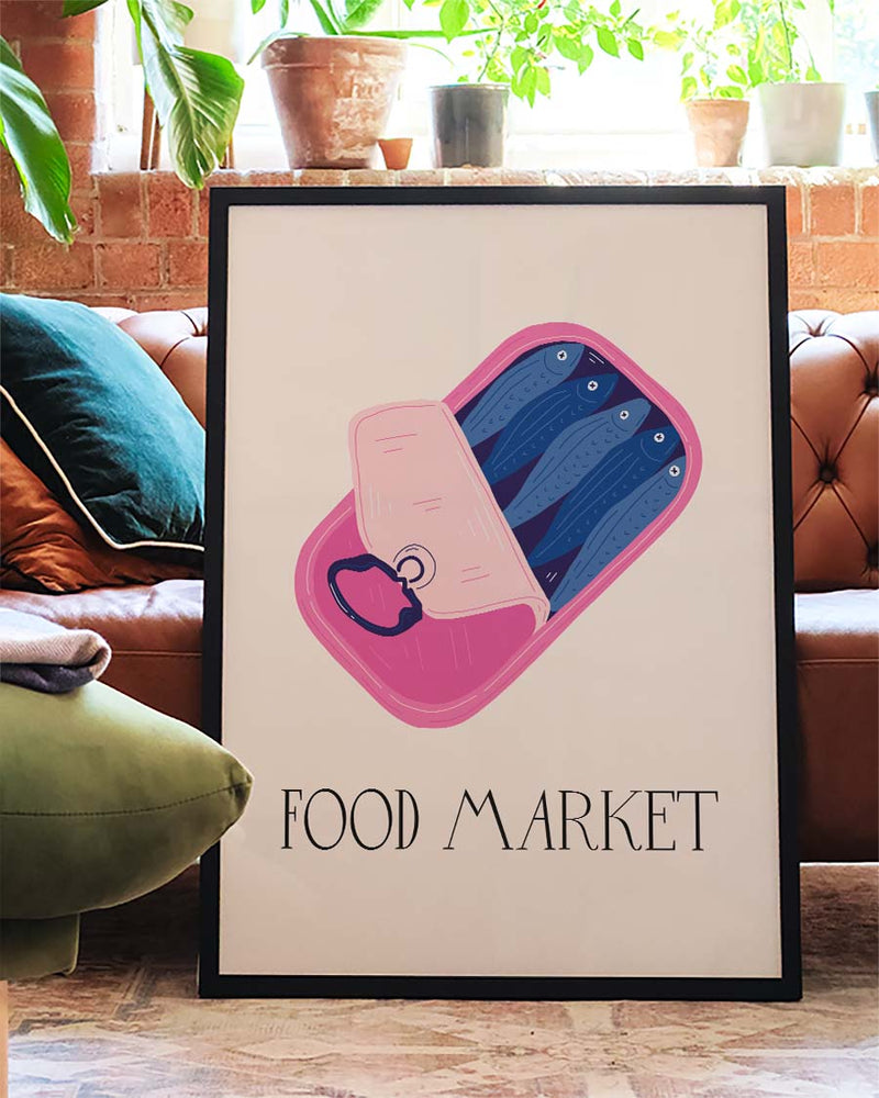 Food Market Illustration Poster – Food Market