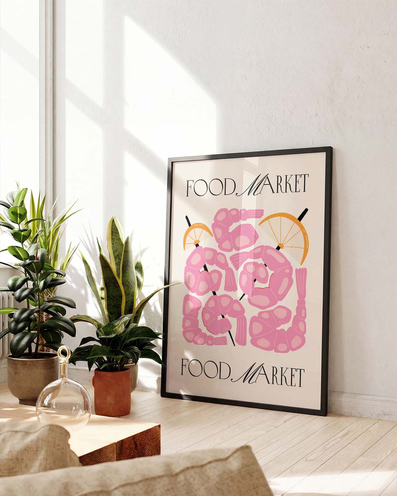 Food Market Strawberries Poster – Food Market Strawberries