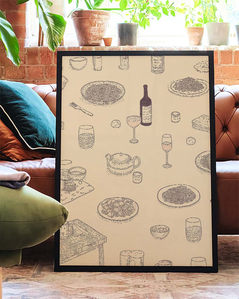 Food Pattern Küchenposter – Food Pattern