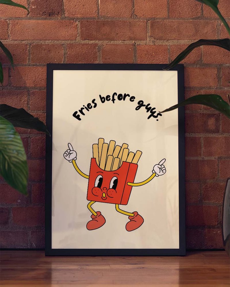 Fries Before Guys Food Poster – Fries Before Guys
