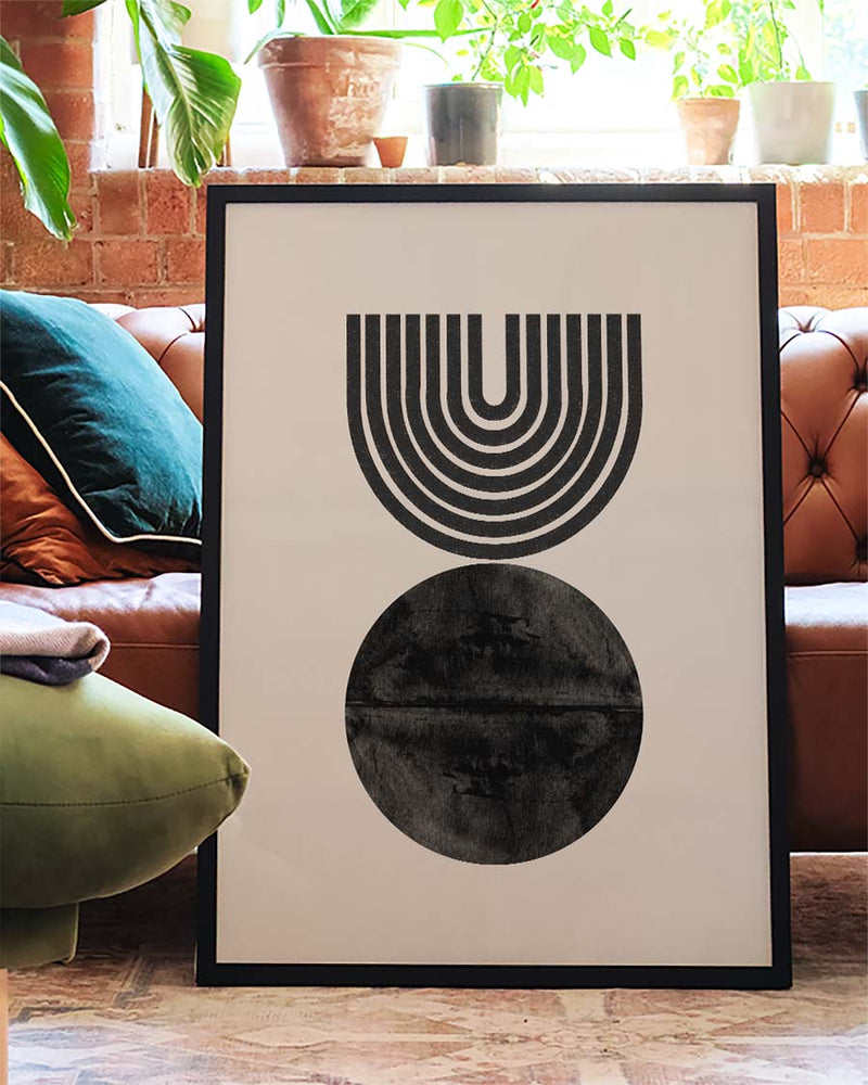 Geometrisches Sonnen Bogen Poster – Geometric Sun Arch
