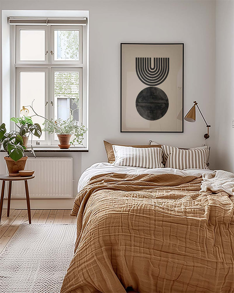Geometrisches Sonnen Bogen Poster – Geometric Sun Arch