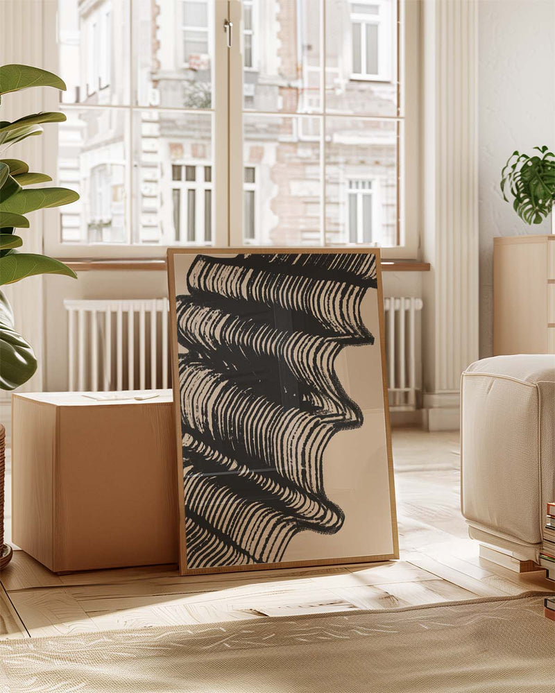 Abstrakte Linienbewegung Poster – Geschichtete Linienbewegung