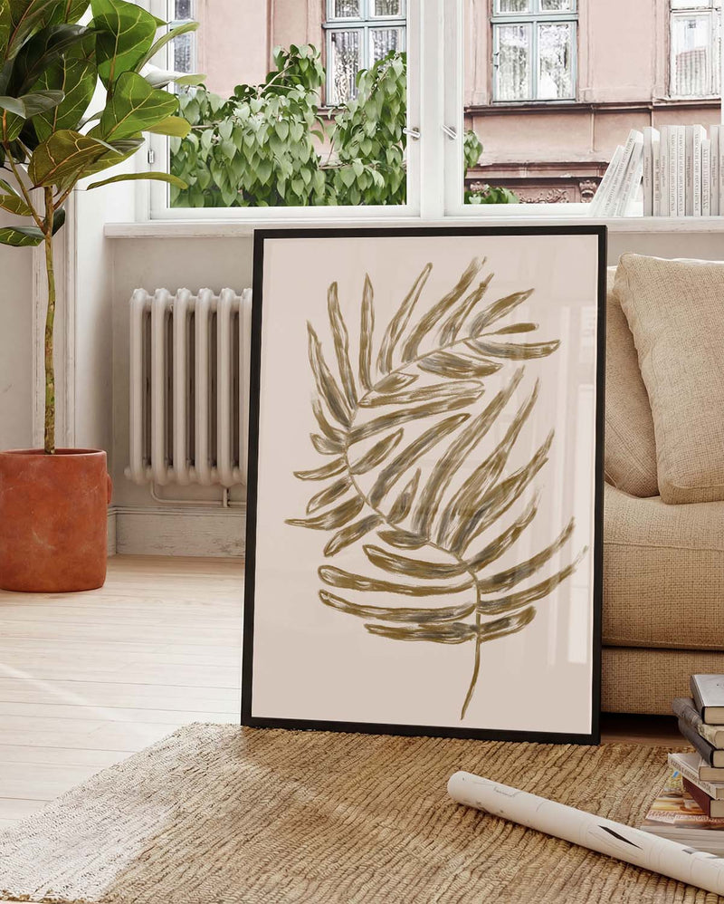 Golden Palm Leaf Poster – Golden Palm Leaf