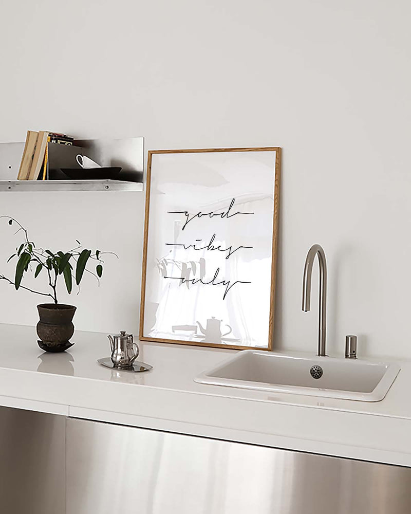 Good Vibes Only Typografie Poster – Good Vibes Only