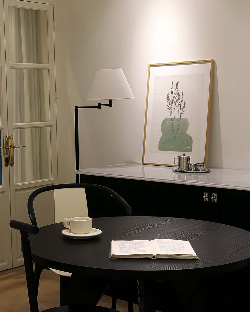 Grünes Vasen Poster modern – Green Modern Vase Botanic