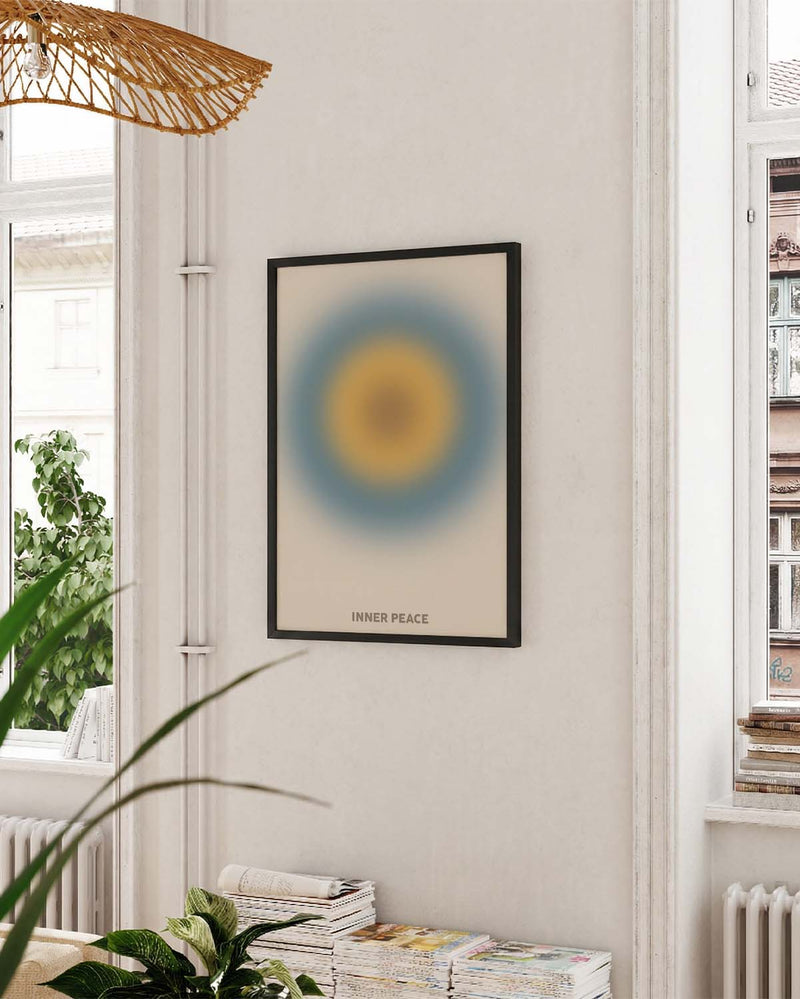 Abstraktes Sonnen Poster – Inner Peace Sun Glow