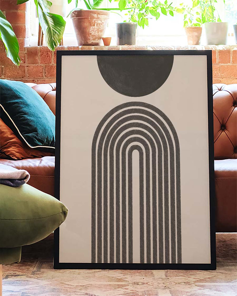 Minimal Bogen Linien Poster – Minimal Arch Lines