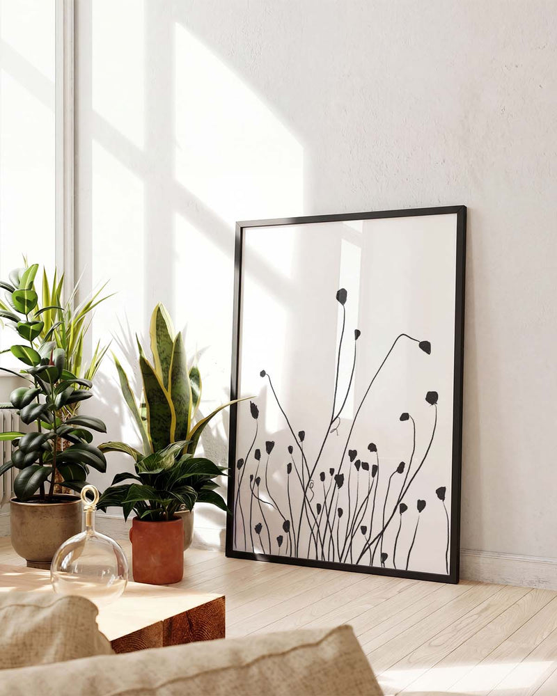 Minimal Feldgras Poster – Minimal Field Grass