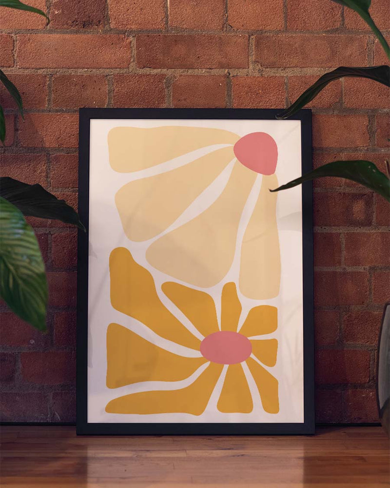 Minimal Flower Composition Poster – Minimal Flower Composition