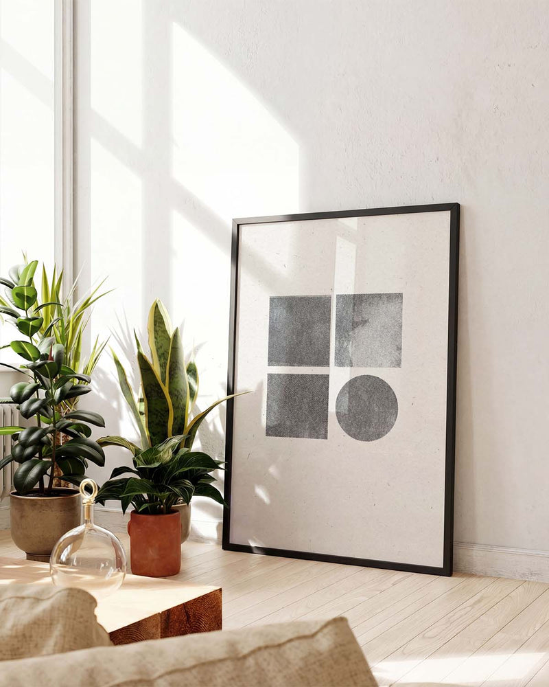 Minimal Geometrisches Raster Poster – Minimal Geometric Grid