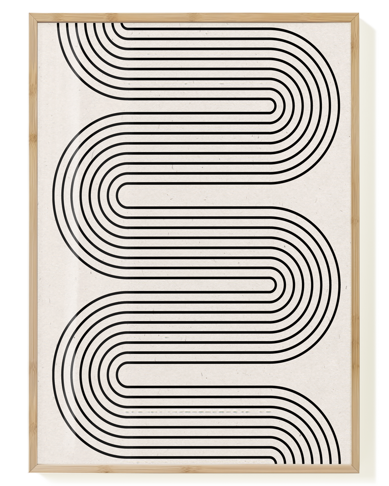 Minimal Line Wave Poster – Minimal Line Wave