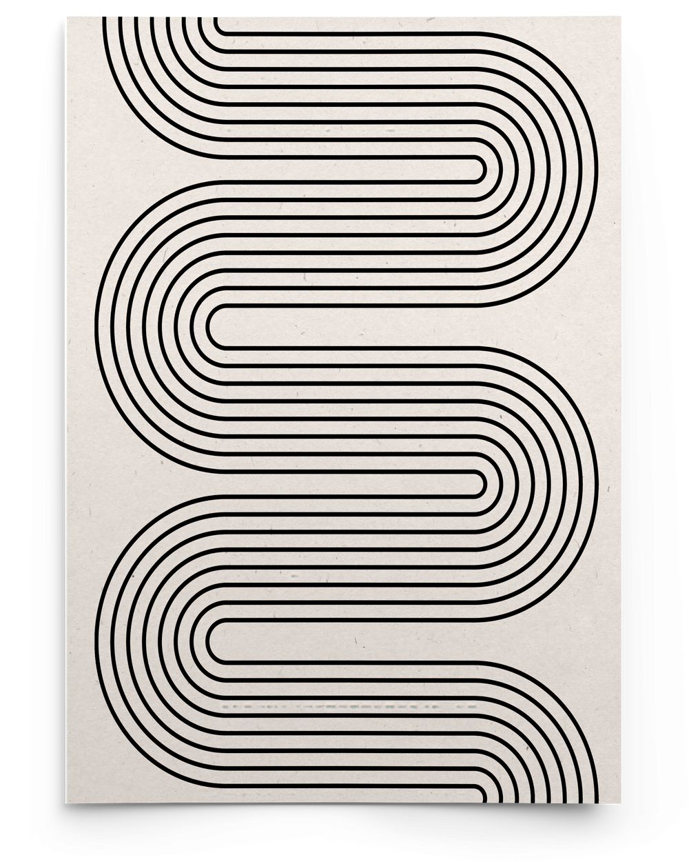 Minimal Line Wave Poster – Minimal Line Wave
