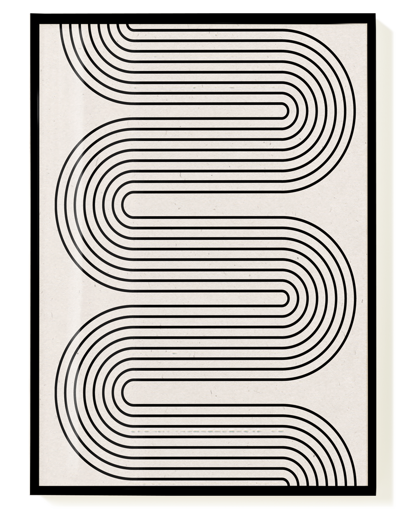 Minimal Line Wave Poster – Minimal Line Wave