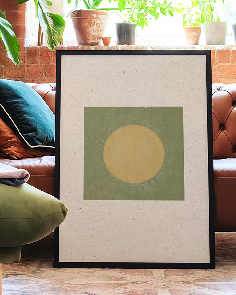 Minimalistisches Sonnen Poster – Minimal Sun Block