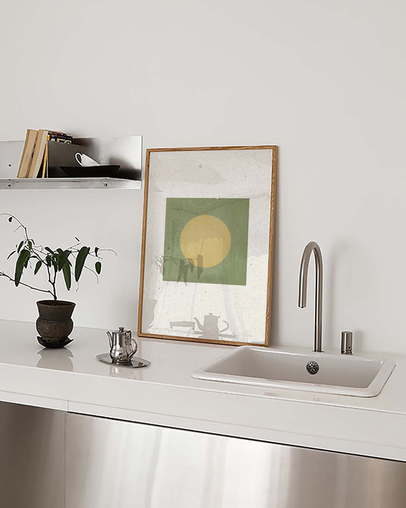 Minimalistisches Sonnen Poster – Minimal Sun Block