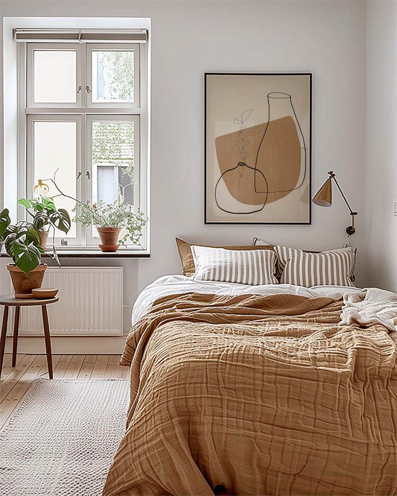 Minimalistisches Vasen Poster – Minimal Vase Line Art