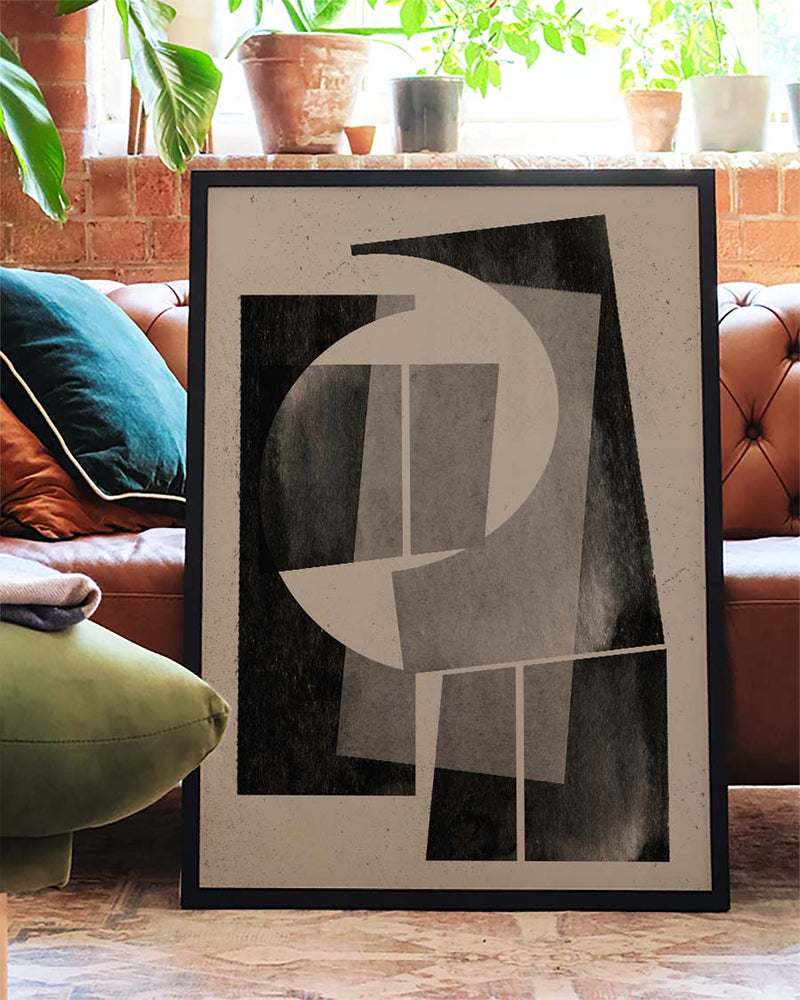 Modernes Abstraktes Collage Poster – Modern Abstract Collage