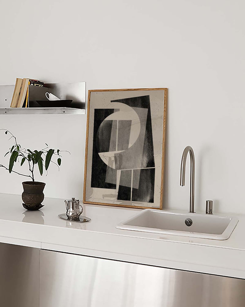 Modernes Abstraktes Collage Poster – Modern Abstract Collage