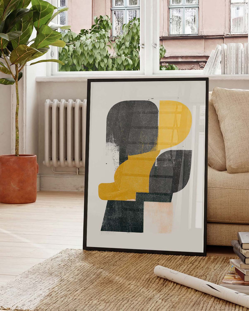 Moderne Abstrakte Figur Poster – Modern Abstract Figure