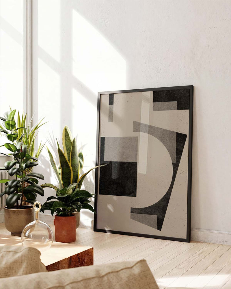Moderne Abstrakte Figur Poster – Modern Abstract Figure
