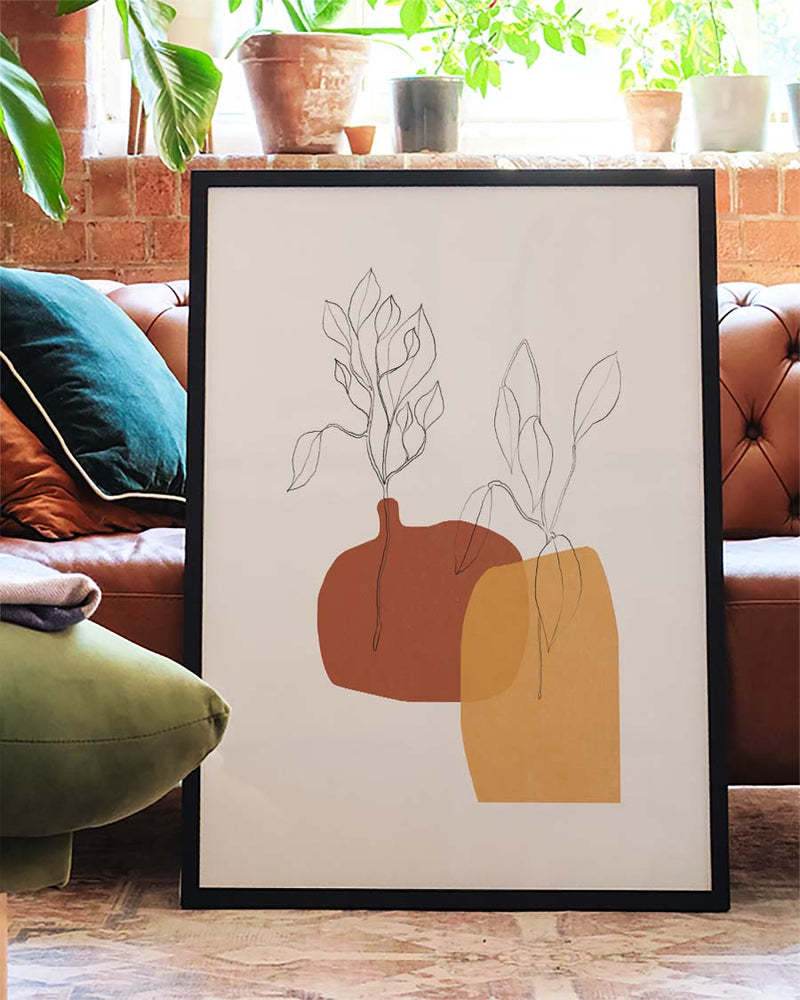 Moderne Abstrakte Formen Poster – Modern Abstract Shapes