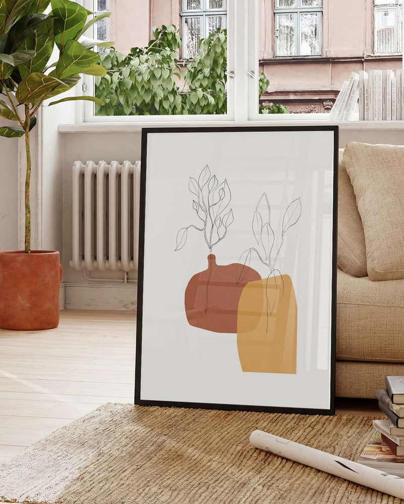 Moderne Abstrakte Formen Poster – Modern Abstract Shapes