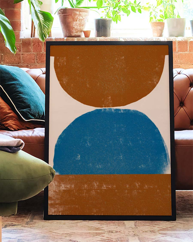Modernes Farbblock Poster – Modern Color Block Stack