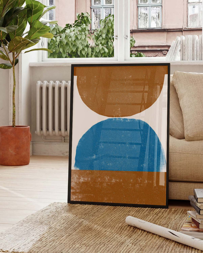 Modernes Farbblock Poster – Modern Color Block Stack