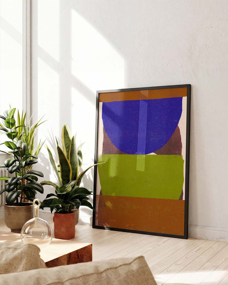 Modernes Farbblock Turm Poster – Modern Color Block Tower