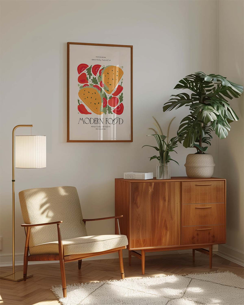 Food Illustration Poster – Modern Food Composition