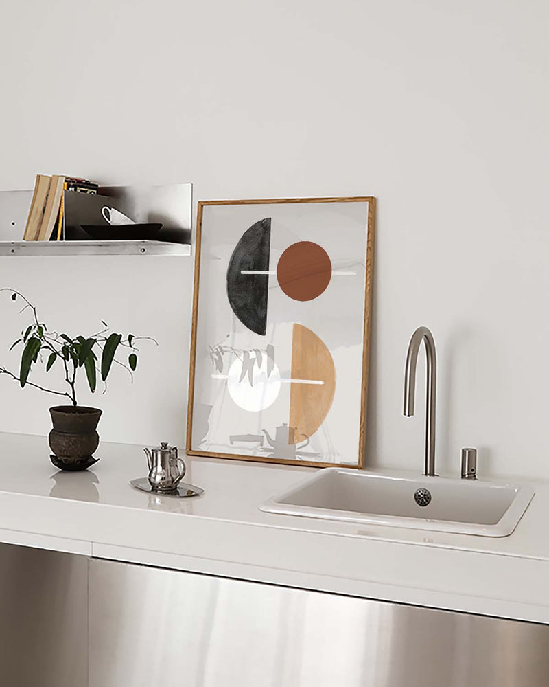 Modernes Geometrie Poster – Modern Geometric Balance