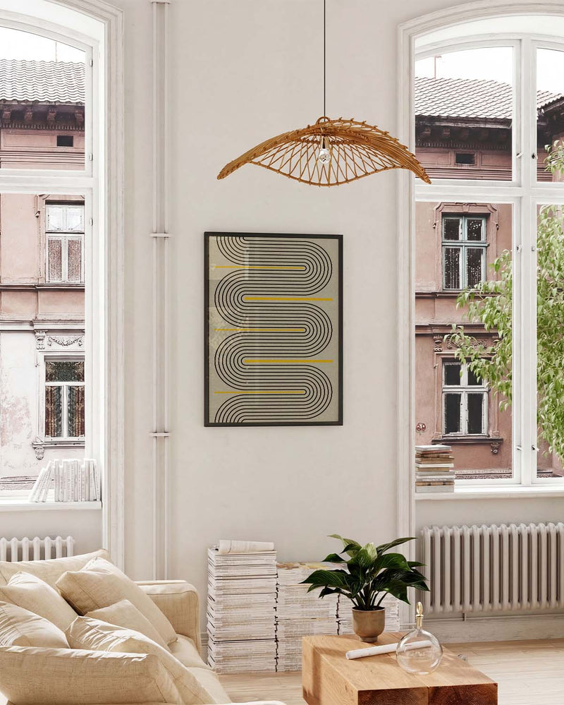 Abstraktes Linien Poster – Modern Line S Pattern
