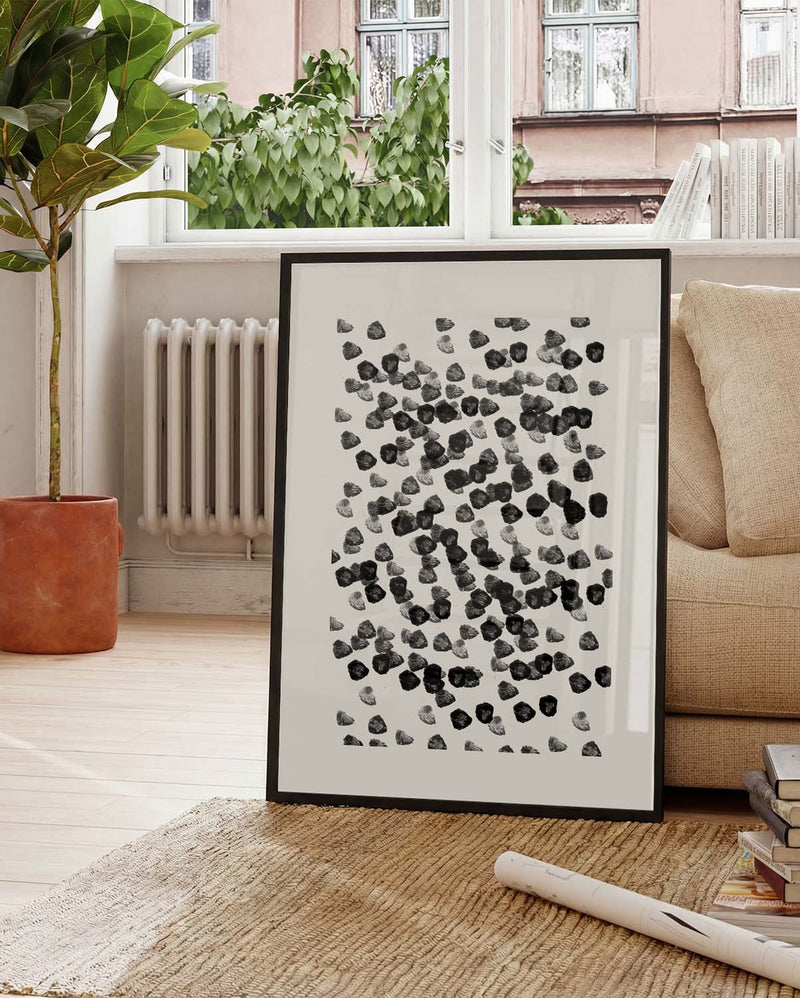Modernes Sprenkel Poster – Modern Speckle Composition