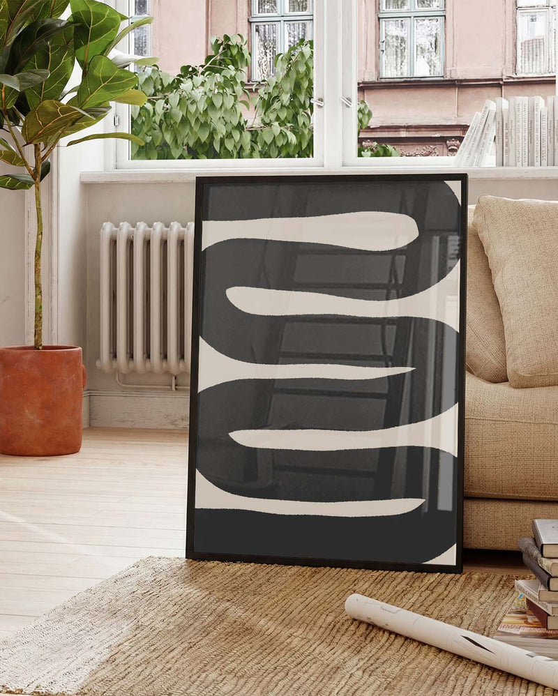 Modernes Schwarz Signal Poster – Modernes Schwarzsignal